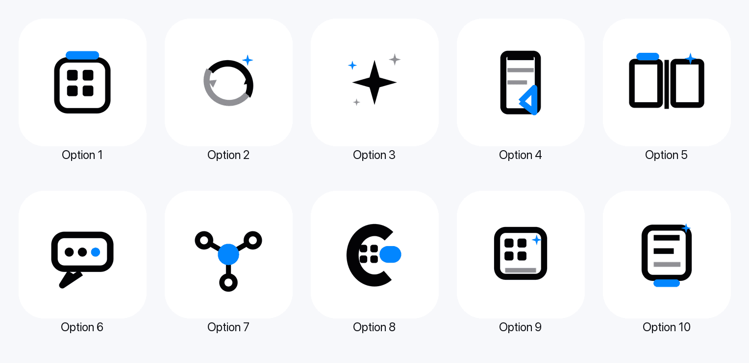 Chorus icon options